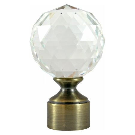 комплект наконечников УЮТ Ост 25мм шар с огранкой 2шт бронза, арт.17.21ТО.0794 муфта ppr ртп 25мм