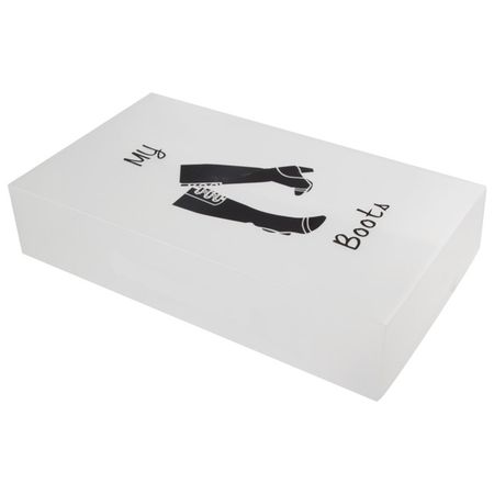 коробка РЫЖИЙ КОТ 52х30х11см 16л для хранения обуви пластик с крышкой прозрачные водостойкие сумки для хранения обуви