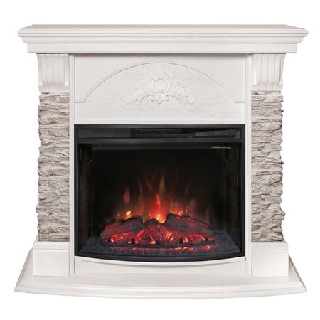 каминокомплект REALFLAME ATHENA GR STD/EUG/25.5/24 WT+EVRIKA 25.5 LED белый дуб МДФ/шпон/камень 2 шт автомобильные фильтры для нагревателя eberspacher hydronic b d 3 4 5 d4wsc d5wsc d5ws d5wz 252121990113