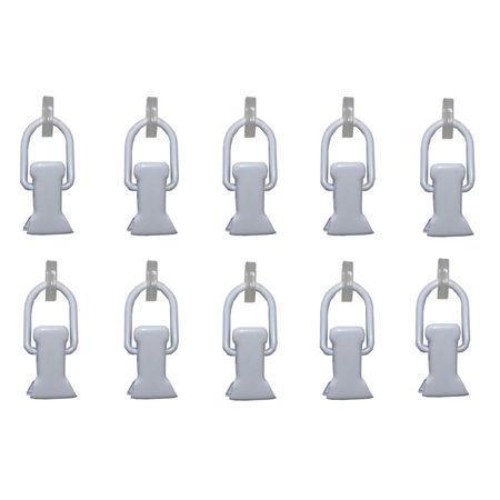 зажим АРТ-ДЕКОР на струну и трос 10шт металл, белый, арт.А.З.М.С.10.А2