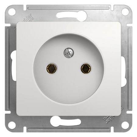 розетка 1 пост SYSTEME ELECTRIC Glossa б/з белый sinotimer tm519 электронная цифровая розетка с таймером 220в