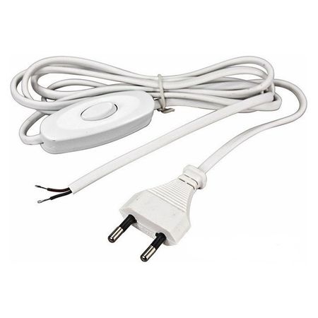 кабель для бра DORI 2x0,5 2 м 2 А с выключателем белый делитель спутниковый dori tv sat на 2 tv на f