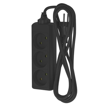 удлинитель ФОТОН 3м 3-местный 10А черный удлинитель 3м 3 местный б з 2х0 75мм кв