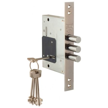 замок врезной KALE 257/L сувальдный 3 ригеля замок врезной гардиан 30 01 сувальдный 3 ригеля