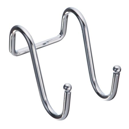 крючок для рейлинга двойной 65х55х45мм хром декорированный крючок для рейлинга 70x40x12мм матовый 3шт декорированный