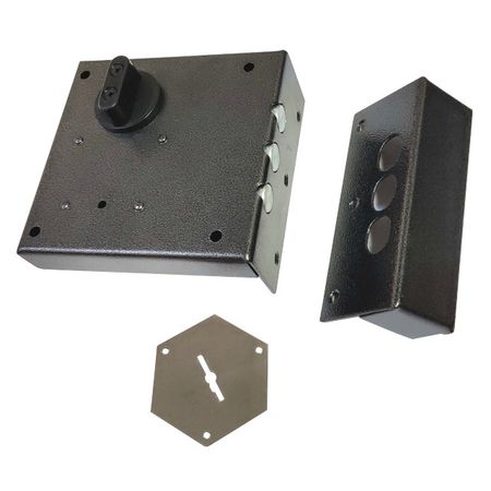 замок накладной KERBEROS 112.11.033 сувальдный 3 ригеля ключ/завертка замок накладной эльбор гранит 1 06 56 ма 00427 сувальдный 5 ригелей медь