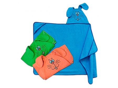 полтенце-накидка детское махр. 75х125см зайчик в ассортименте, арт.Н-125-З снежный шар actuel 7 см 1 шт в ассортименте