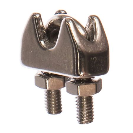 зажим троса DIN741 4мм нержавеющая сталь 1шт 1 шт m2 m32 316 нержавеющая u образный зажим для троса кабельные болты крепежные такелажные аппаратные зажимы