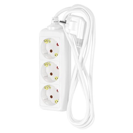 удлинитель 3м 3-местный с/з 16А для дома 16-33Е белый удлинитель 3м 3 местный б з 2х0 75мм кв