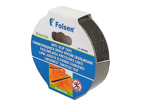 лента противоскользящая Folsen 25мм х 5м, арт.0692505 муфта ppr ртп 25мм