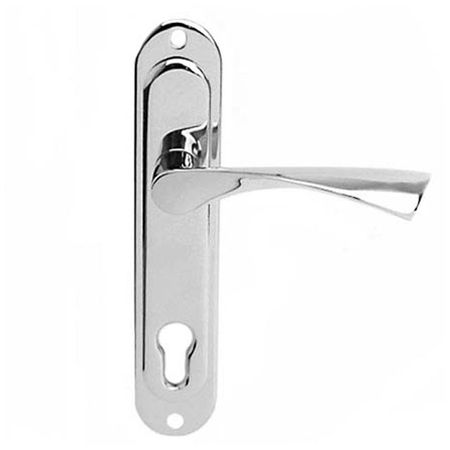 ручка дверная на планке APECS НР-85.0123 под цилиндр хром рычаг тормоза трос ручка сцепления гидравлический цилиндр главный резервуар рычагов сцепления тормоза для мотоцикла 250 500 куб см