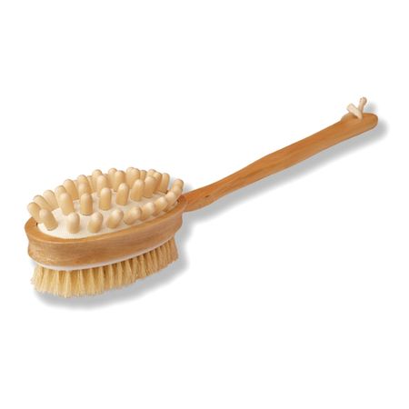 щетка-массажер с длинной ручкой, дерево щетка для пыли с длинной ручкой