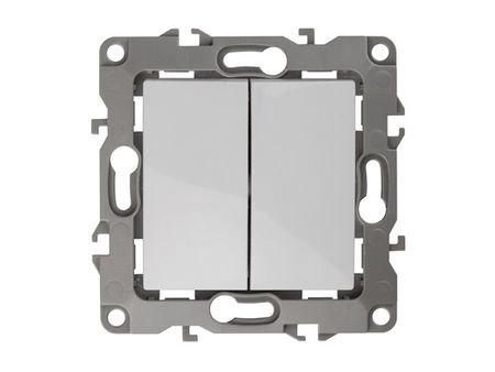 переключатель 2-клавишный ЭРА серия 12 белый 5 шт кd1 3 контактный клавишный переключатель zhrivoer