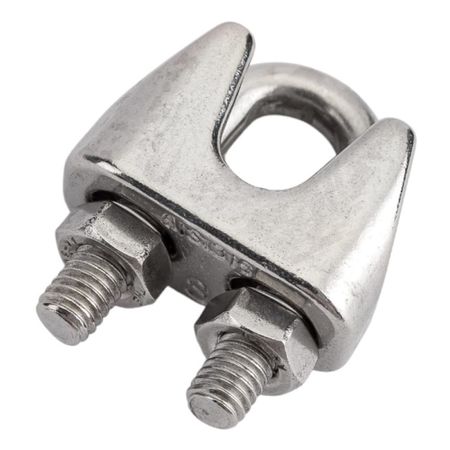 зажим троса DIN741 8мм нержавеющая сталь 1шт 1 шт m2 m32 316 нержавеющая u образный зажим для троса кабельные болты крепежные такелажные аппаратные зажимы