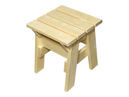 табурет 400х395х450мм косые ноги осина высший сорт