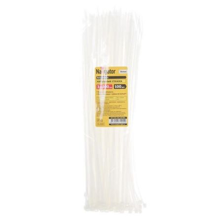 стяжка кабельная 300х3,6мм 100шт белый магне в6 таблетки п о 48мг 5мг 100шт