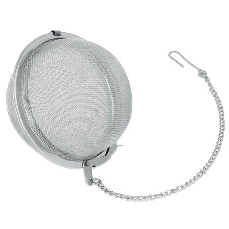 ситечко для чая METALTEX 7,5см на цепочке нерж.сталь колец кулинарных metaltex 3шт круглые 6 8 10см нерж