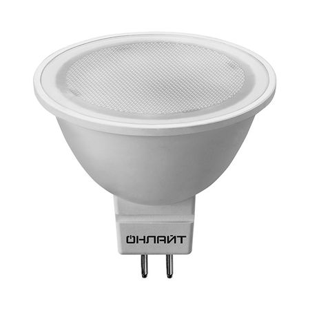 лампа светодиодная ОНЛАЙТ 10Вт GU5.3 230В 750Лм 3000K матовый спот лампа gauss elementary 7вт gu5 3 led 530лм 3000k спот