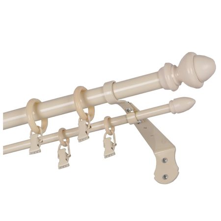 карниз круглый 2-рядный Классика/Classic 300см 20/10мм бежевый металл, арт.К.К.А4.21.МЗ.30 карниз 2 рядный уют 28мм 300см арт 2005760