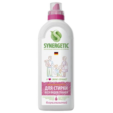 гель для стирки SYNERGETIC для всех видов тканей 1л rbcfhi садовые распылители 24 видов