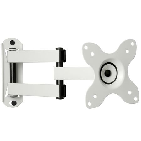 кронштейн MONSTERMOUNT МВ-4225 VESA 100-100 до 30кг накл/повор/бел.для телевизора кронштейн maunfeld mtm 3270fmd vesa 75 400 до 40 кг наклон поворот для телевизора