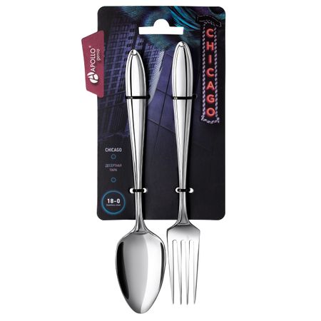 набор десертный APOLLO Genio Chicago 2шт. медные винты chicago 5 100 мм