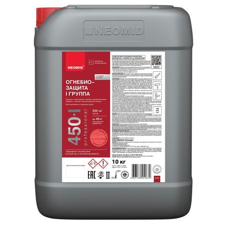 состав огнебиозащитный NEOMID 450-1 10кг, арт.4607138451870 теплоноситель warme eco pro 30 пропиленгликоль 10кг
