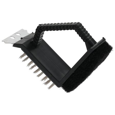 щетка для гриля 3в1 10x7x12см нерж.сталь/пластик.ручка стеки для гриля 50шт 25см дерево