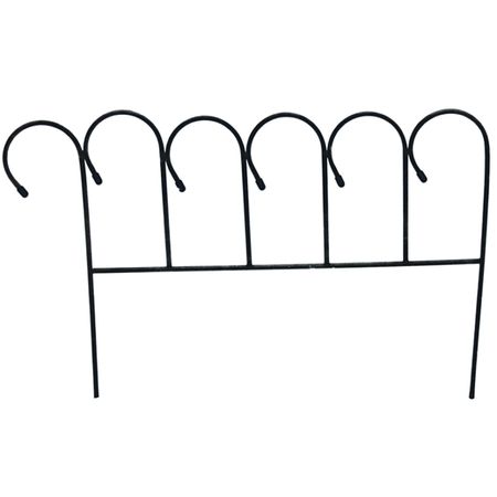 забор садово-парковый Барашек 83х65см металл зелёный кустодержатель 30х70см металл в пвх зелёный