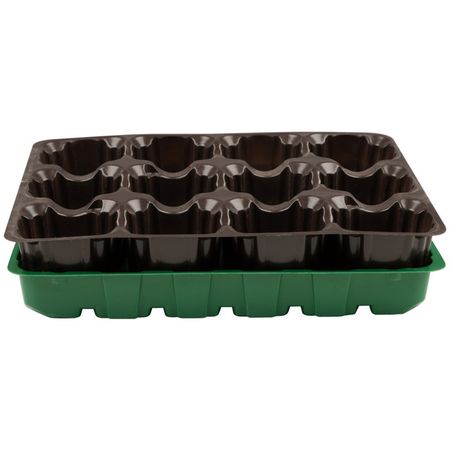 минипарник для рассады 20,5х17х6 см 12 ячеек с торфяными таблетками