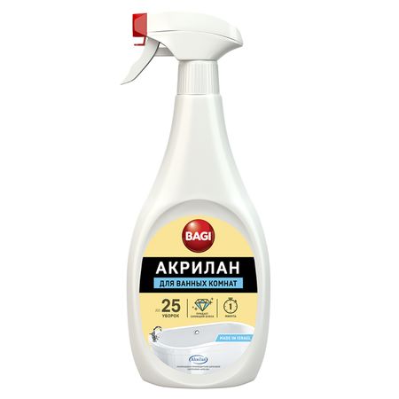средство чистящее БАГИ Акрилан спрей 400мл средство чистящее баги classic шуманит от налета и ржавчины спрей 400мл