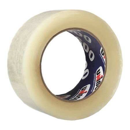 лента клейкая UNIBOB 600 48мм х 132м упаковочная прозрачная, арт.31247 лента клейкая profitto 48мм х 55м упаковочная темная арт 55757