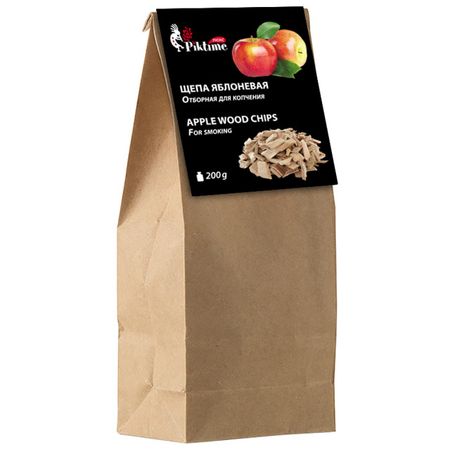щепа для копчения Piktime 200г яблоневая ные бусины из пенопласта 200г