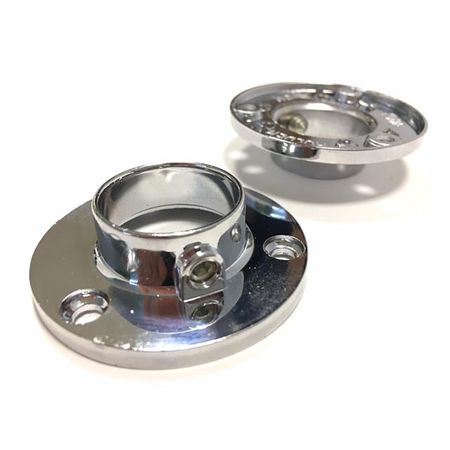 держатель для трубы 25мм торцевой D25 цинк 2шт держатель для плиты и стекла одинарный r 7 для трубы 25мм