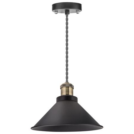 светильник подвесной NAVIGATOR Винтаж E27 60Вт 1,5м металл черный бронза подвесные светильники векли винтаж лофт из железа