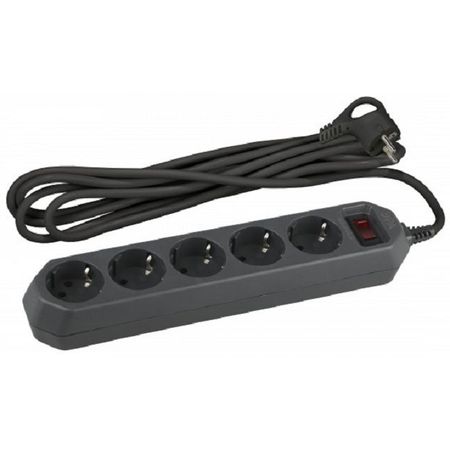 сетевой фильтр ЭРА USF 3м 5-местный с/з 3x0,75кв мм с выключателем черный 22 14 8 10 мм 22x14x 8 10 мм зеленая защита от помех emi магнитный кольцевой фильтр индуктор mn zn тороидальный ферритовый сердечник