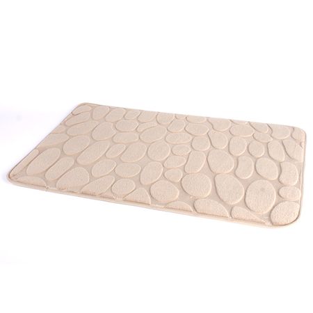 коврик для ванной OFELIS Камни 50х80см бежевый светящиеся камни для сада 10 шт