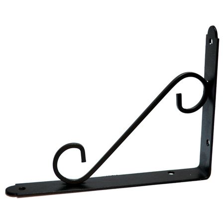 консоль декоративная 140х190х25мм 20кг черный крюк для велосипеда   20кг