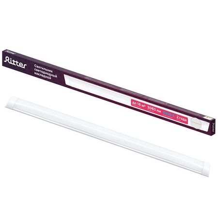 светильник светодиодный Ritter Лайн 1200мм 36Вт 6500К 3060Лм IP20 электронный балласт 220в 3 36вт для ламп g23 g10q g5