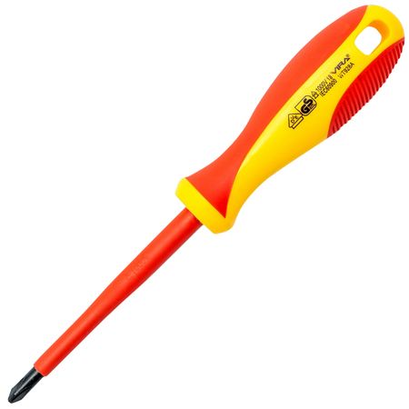 отвертка диэлектрическая RAGE by VIRA 1000В VDE PH2*100 мм щупы для мультиметра qhtitec 10а 20а 1000в