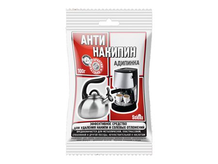 средство от накипи СЕЛЕНА Адипинка для металлической, пластмасовой, стеклянной посуды 100г антинакипин follow me для посуды и стиральных машин 100г