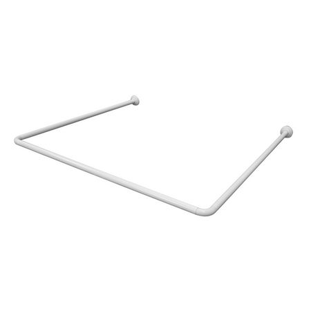 карниз для ванной 90х90х90см универсальный белый