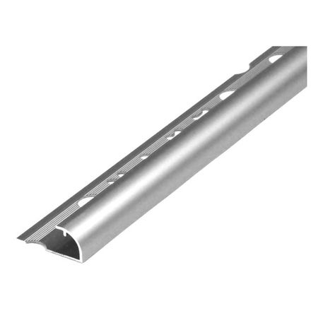 профиль для плитки ЛУКА алюм. наруж. 12х2700мм анод. серебро ранавексим пор наруж 10 гр