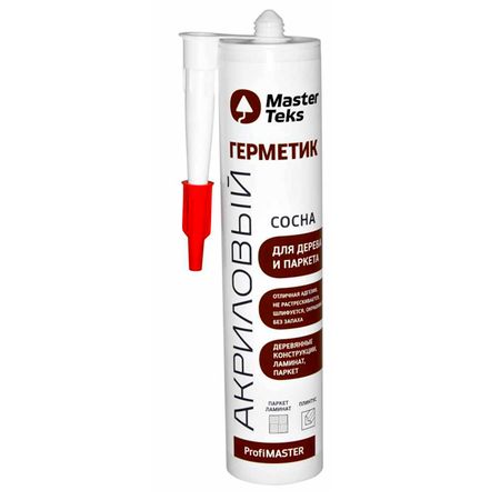 герметик акриловый MASTERTEKS для дерева 290мл сосна, арт.9610093/9612898