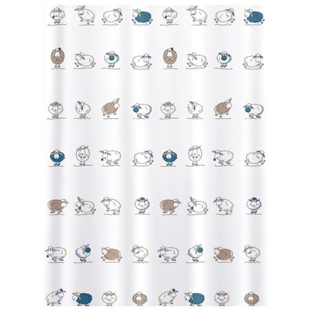 занавеска для ванной Tatkraft FUNNY SHEEP 180 x 180 см Peva наклейка для туалета moonbiffy funny man