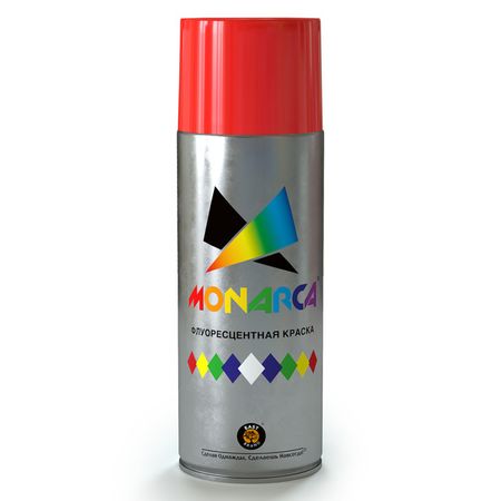 краска аэрозольная MONARCA флуоресцентная Красный 520мл, арт.41001 металлический индикатор vaneaims fxb14f led ip67 220в красный