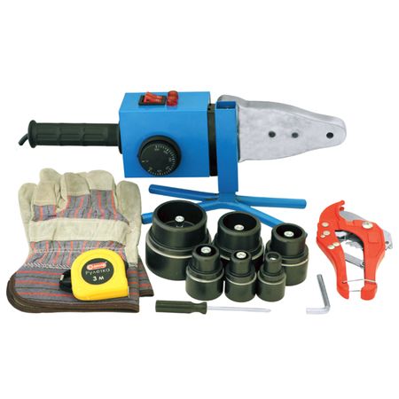 аппарат для сварки полипропиленовых труб ДИОЛД АСПТ-5 2000/1000Вт термостойкие рукавицы okiss