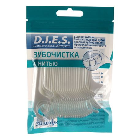 зубочистки с нитью D.I.E.S 30шт компливит офтальмо таблетки п о плен 472 5мг 30шт