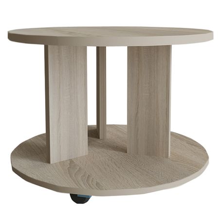 стол журнальный БЕРЕСТА 600х600х452мм дуб сонома стол письменный сп 1 1200х600х750 мм дуб сонома