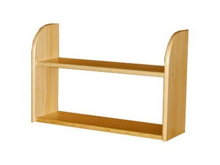 полка для книг 660х200х440мм натуральная массив сосны закладки для книг alideco из 5 штук